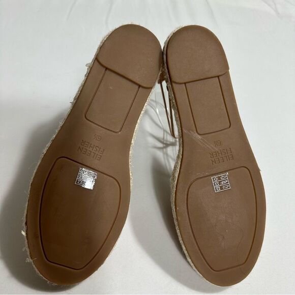 Eileen Fisher Lace-Up Leather Espadrille Sandal, Toffee Cream Size 6,5 - Picture 12 of 12